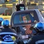Police officers carried Mayor Thomas Menino?s casket into the church on Monday.